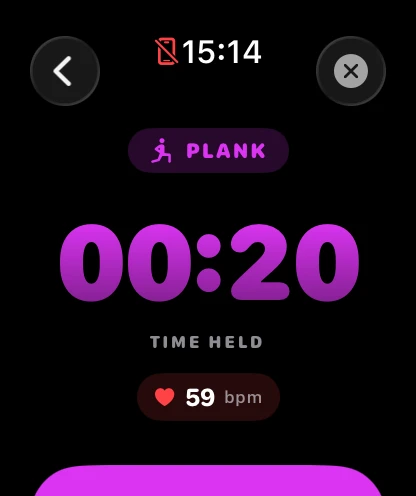 Watch progress view